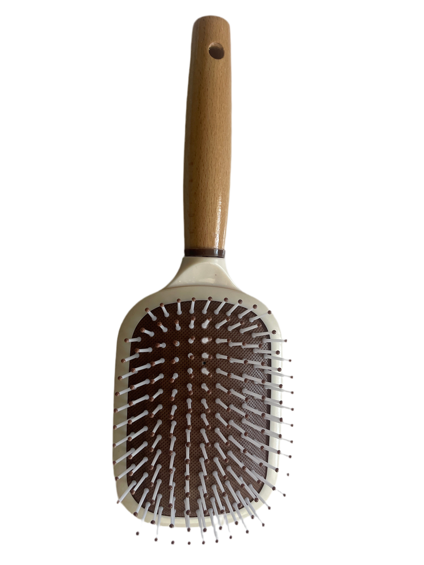 Cushion Hair Brush With Mirror 1pc – Gentle Detangling for Smooth, Shiny Hair