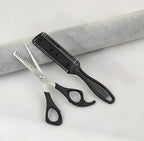 Mixueer Hair Styling Set - Professional Scissors, Comb & Razor Comb Kit
