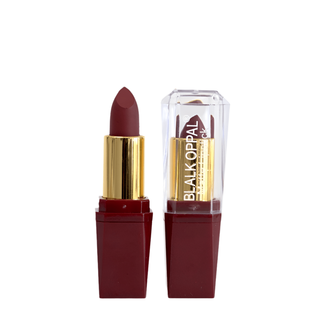 Luxurious Matte Black Oppal Lipstick - Rich Color & All-Day Matte