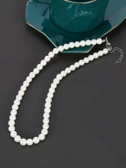 Simple Style  Faux Pearl Necklace 1pc