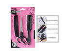 Mixueer Hair Styling Set - Professional Scissors, Comb & Razor Comb Kit