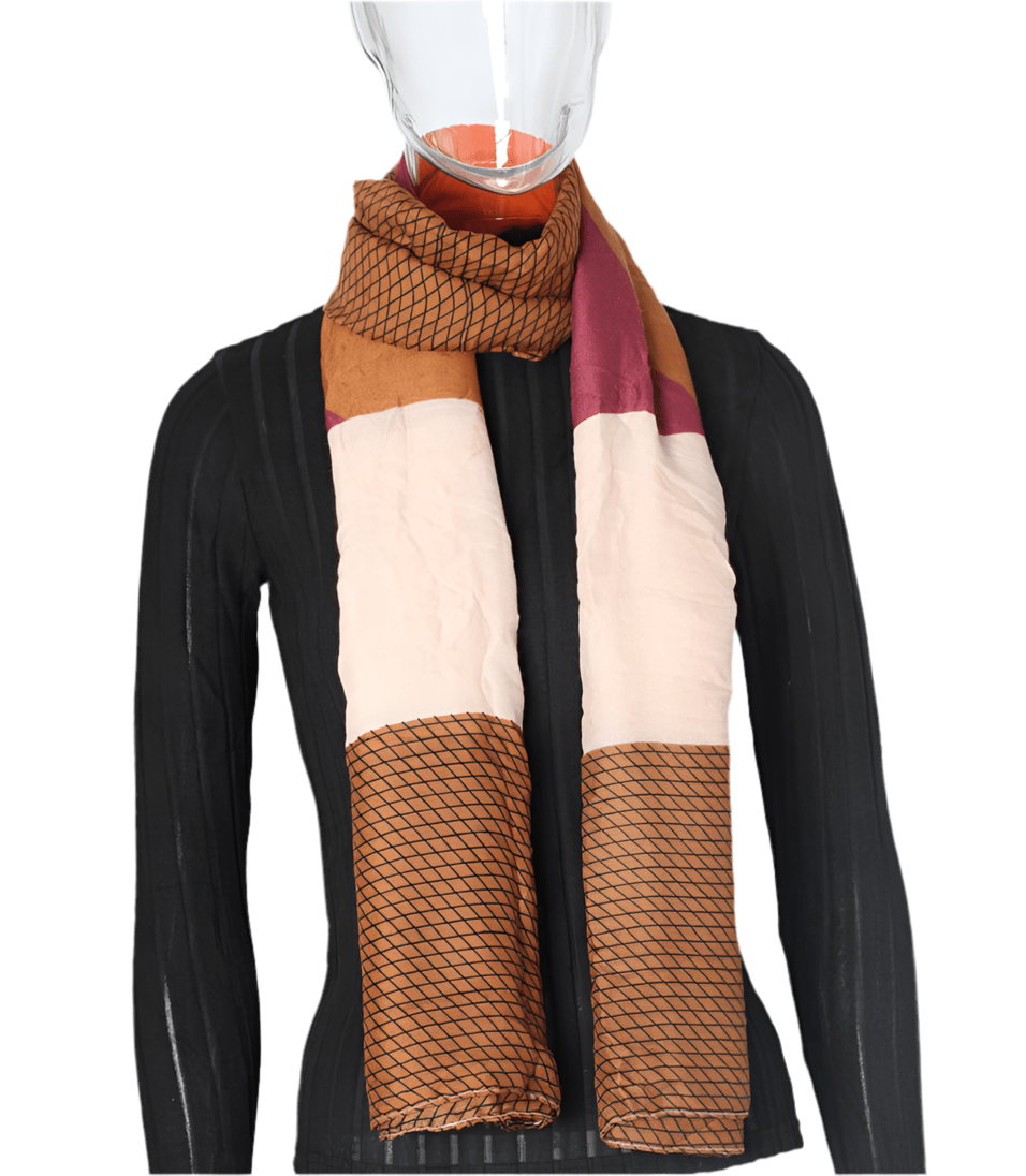 Colourful Print cotton Scarf 1pc