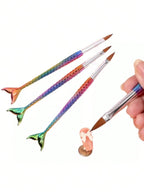 Mermaid Colourful Nail Art Brushes – Create Magical Manicure Designs