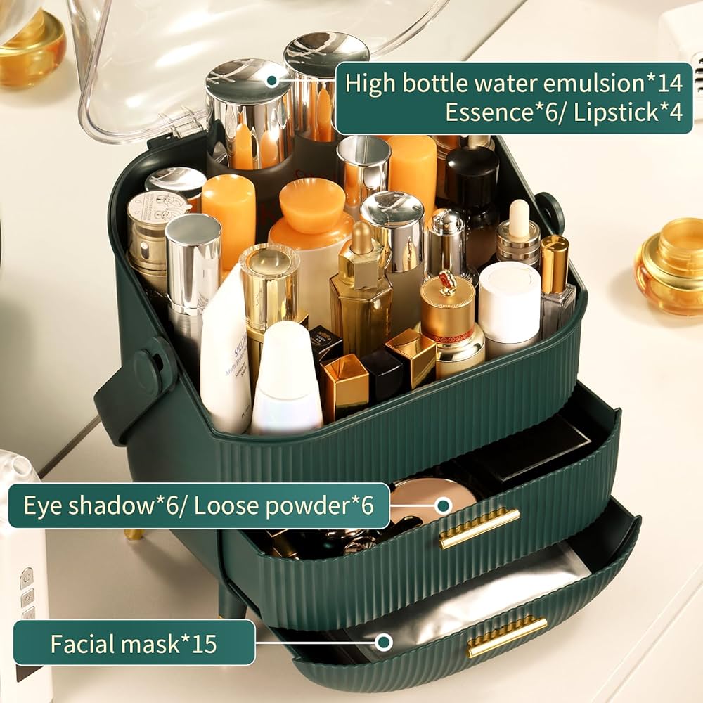 Cosmetic Make-up Storage Box With Compartments – Organize Your Beauty Essentials