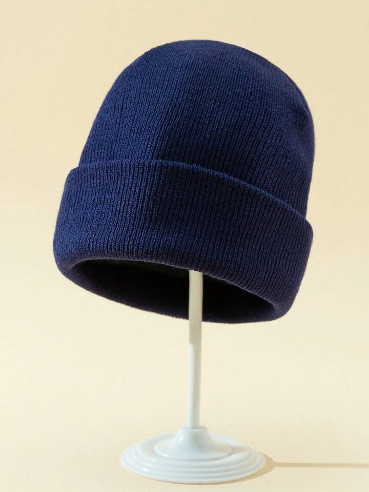 Ribbed Knit Cuffed Beanie