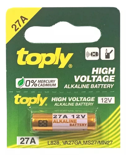 Toply 27A 12V Alkaline Battery – Reliable, Long-Lasting Power for Devices