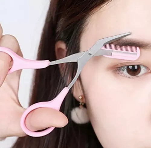 3pc Eyebrow Grooming Kit - Precision Tweezers, Scissors & Razor for Perfect Brows (M-FIND IMAGES)