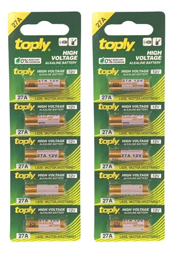 Toply 27A 12V Alkaline Battery – Reliable, Long-Lasting Power for Devices
