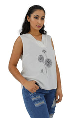 Dandelion Sleeveless Thin Sheer Top XD21