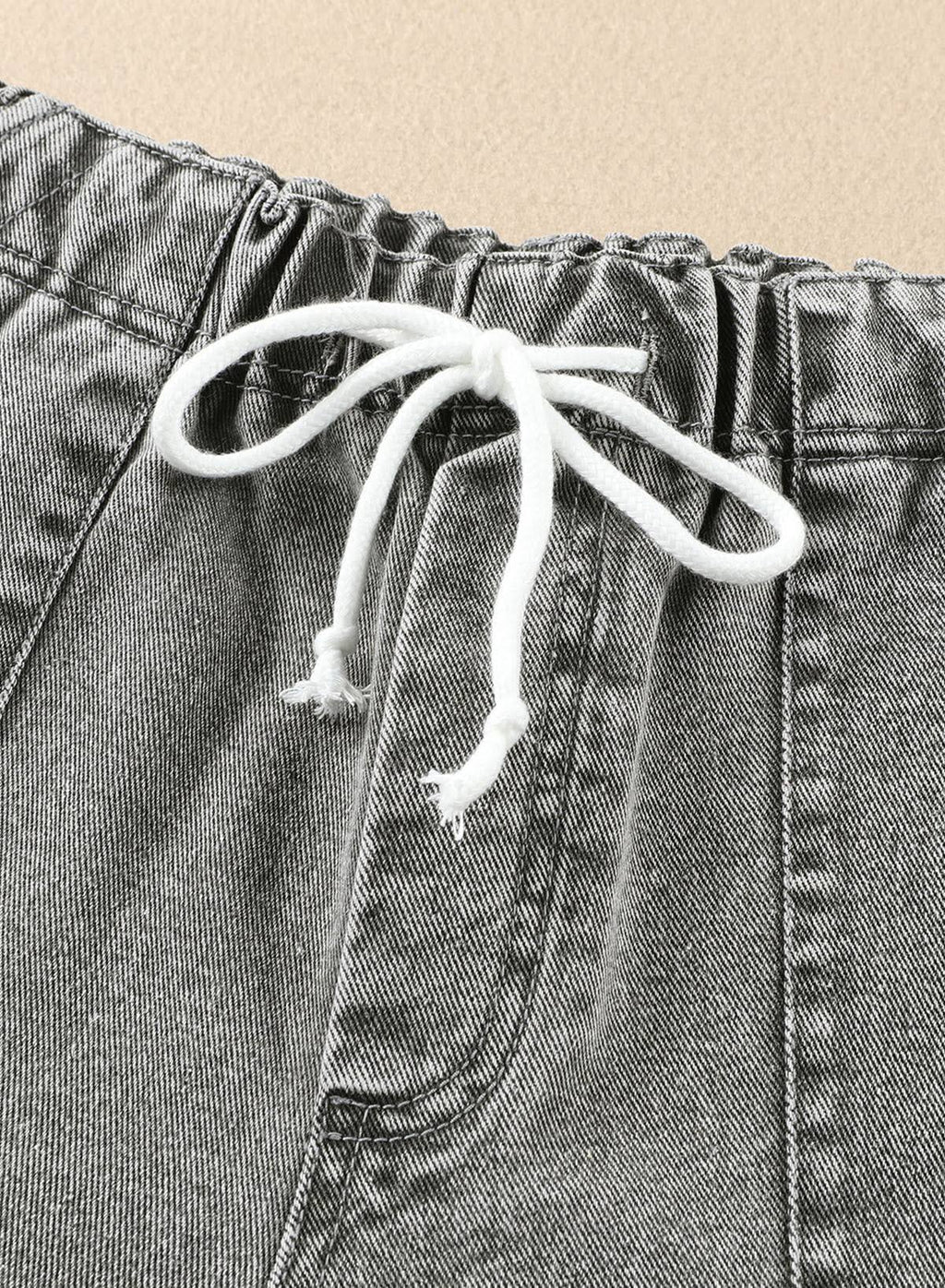 Denim Shorts with Drawstring XD21