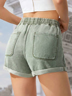 Denim Shorts with Drawstring XD21