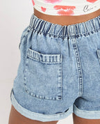 Denim Shorts with Drawstring XD21