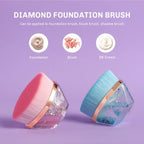 Diamond Foundation Blush BBCream Tight and Soft Fiber Cosmetic Beauty Makeup Brush Tool XD21