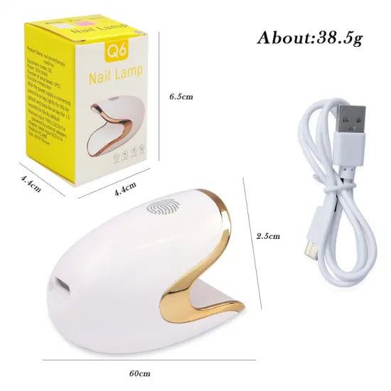 Q6 12W Nail Phototherapy Machine - Compact UV/LED Nail Dryer