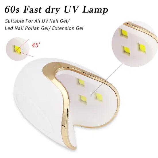 Q6 12W Nail Phototherapy Machine - Compact UV/LED Nail Dryer