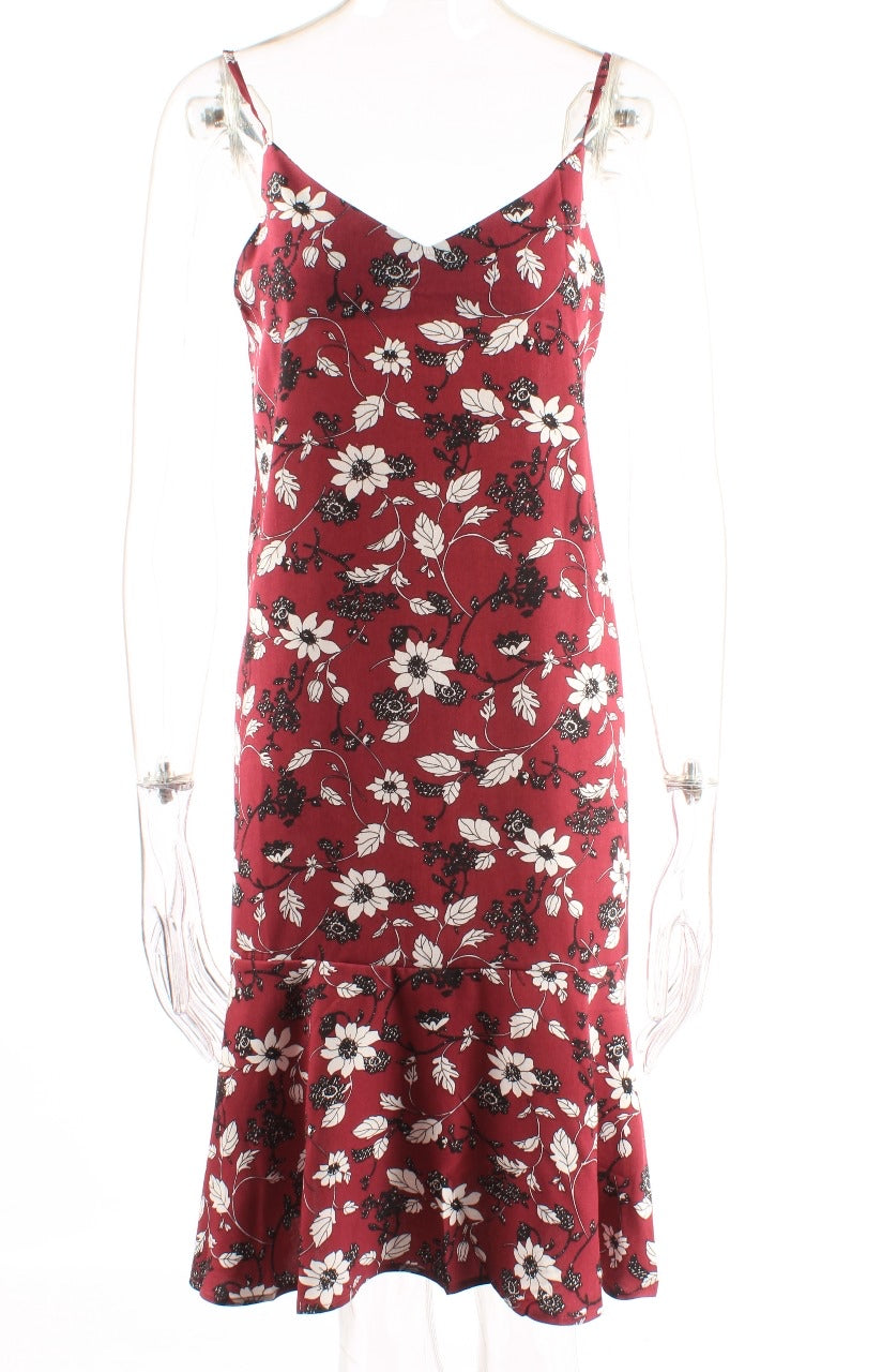 Ditsy Floral Midi Loose Dress XD21