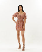 Ditsy Floral Mini Puff Sleeve Dress XD21