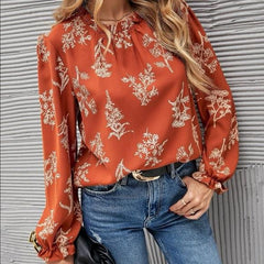 Ditsy Floral Ruffle sleeve blouse - XD21