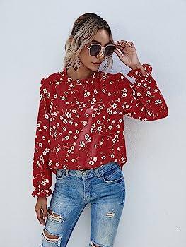 Ditsy Floral Ruffle sleeve blouse - XD21