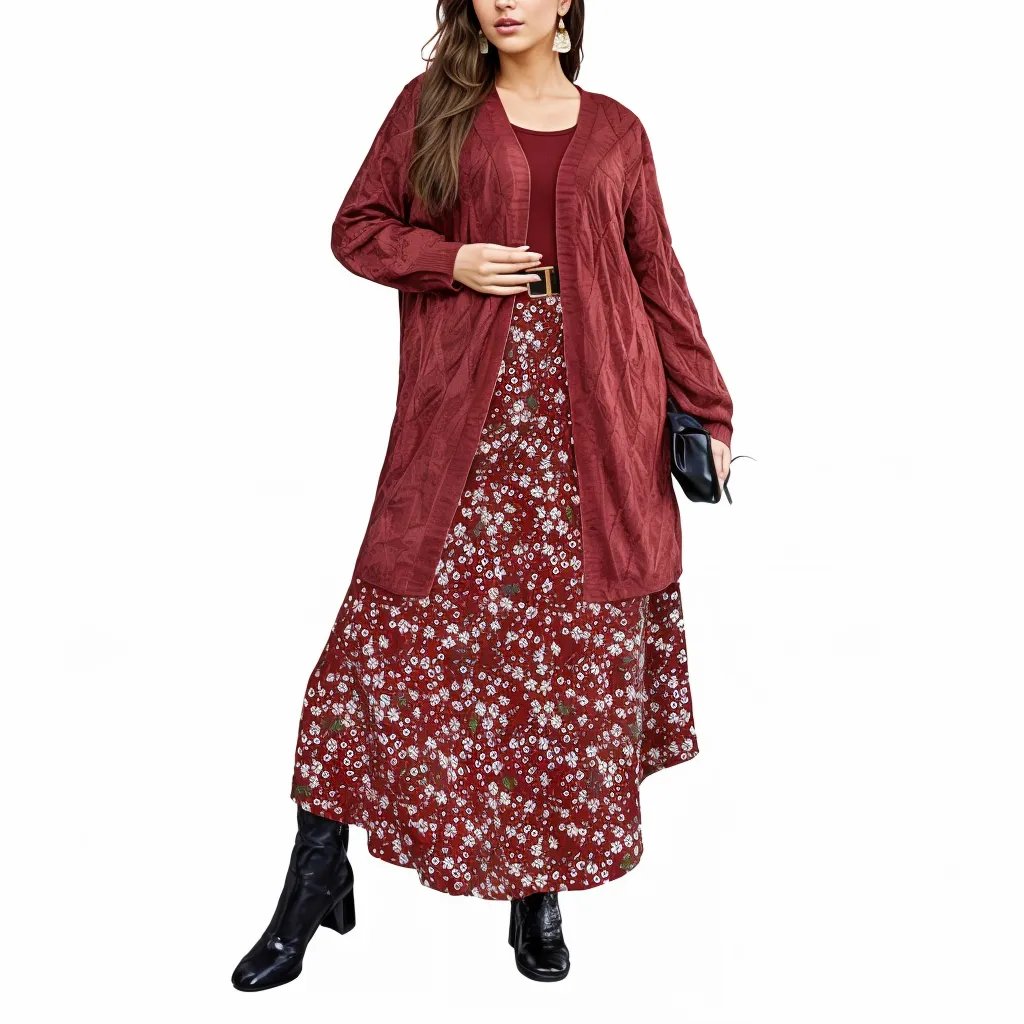 Ditsy Floral maxi dress plus size XD21