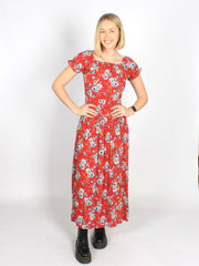 Ditsy floral slit maxi dress XD21