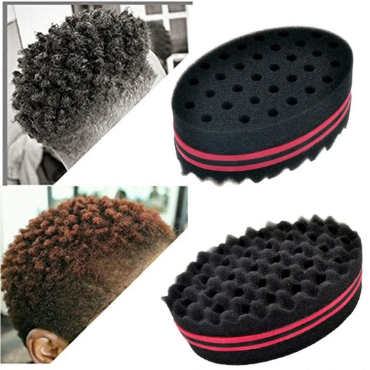Double-Sided Hair Styling Twisting Sponge - Perfect Curls Made Easy