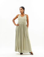 Double Strap Maxi Summer Dress XD21