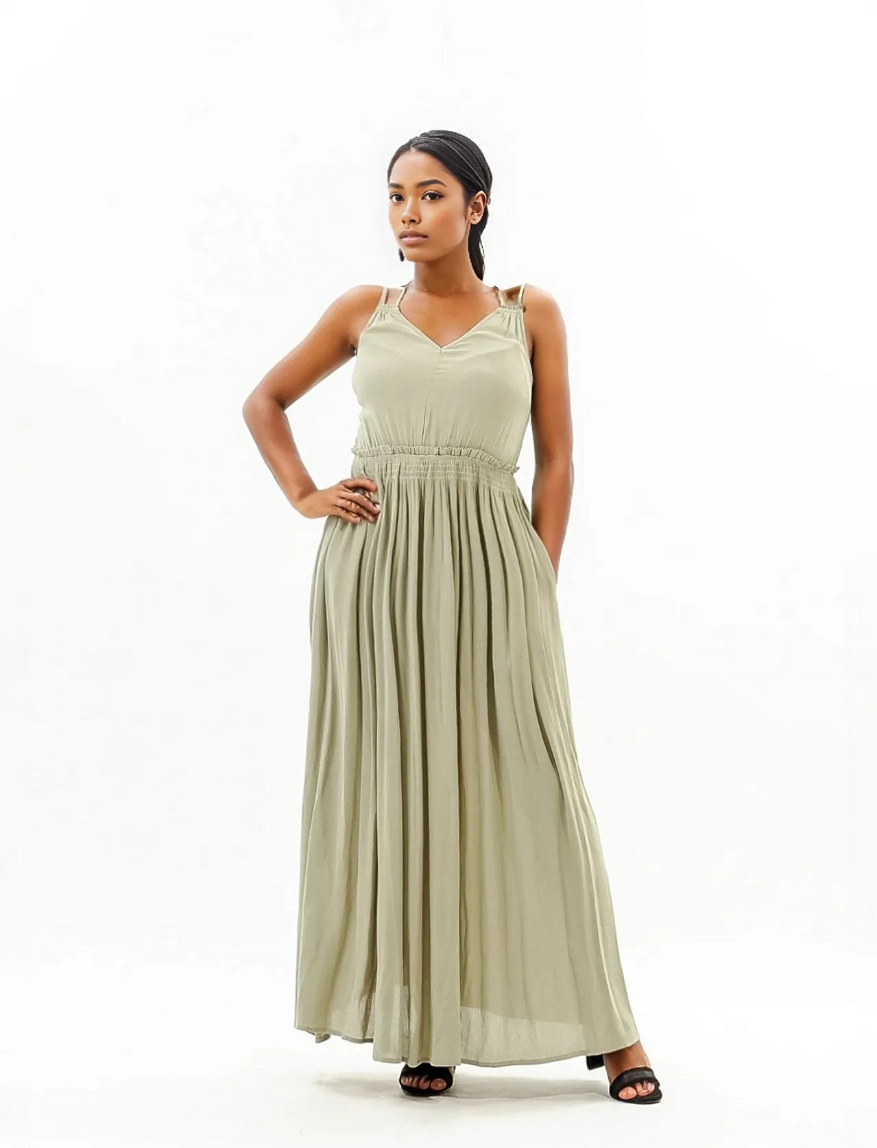 Double Strap Maxi Summer Dress XD21
