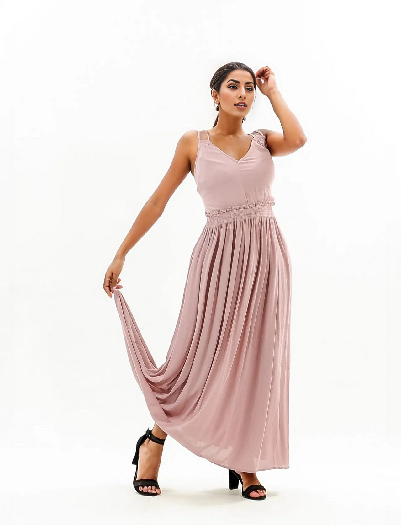 Double Strap Maxi Summer Dress XD21