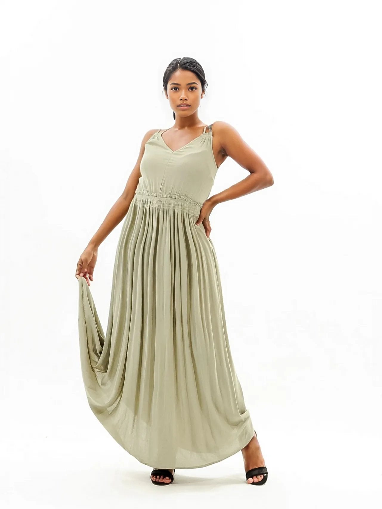 Double Strap Maxi Summer Dress XD21