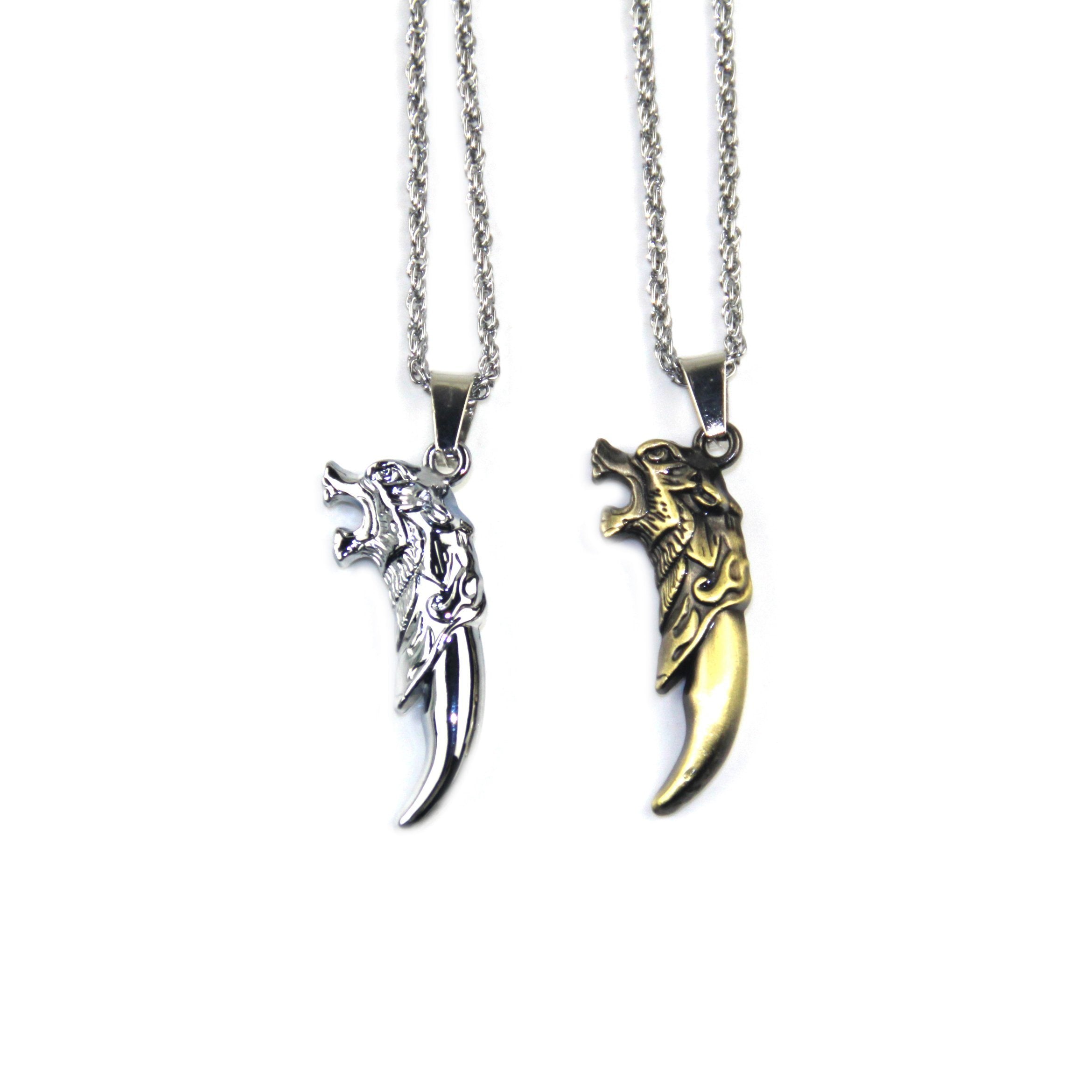 Dragon tooth men’s necklace XD21