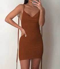 Drapped sheer mini short Bodycon dress XD21