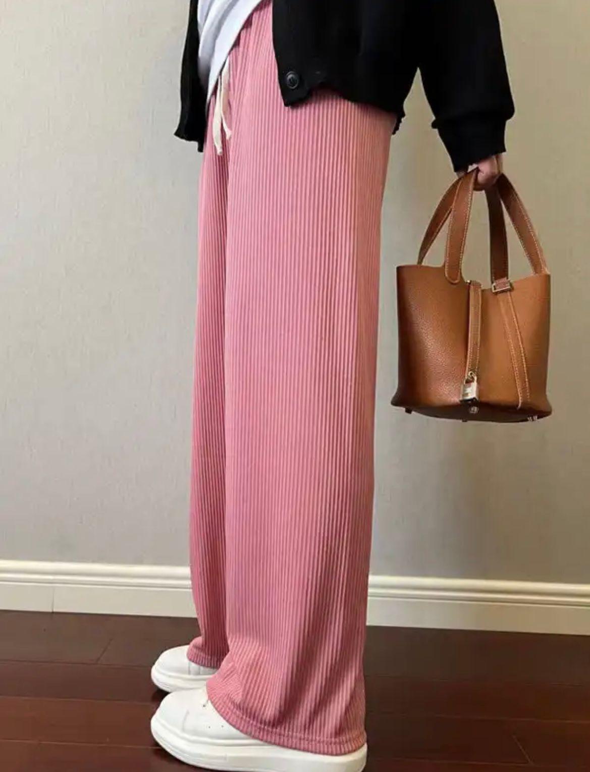 Drawstring Pants Wide Leg High Waist - XD21