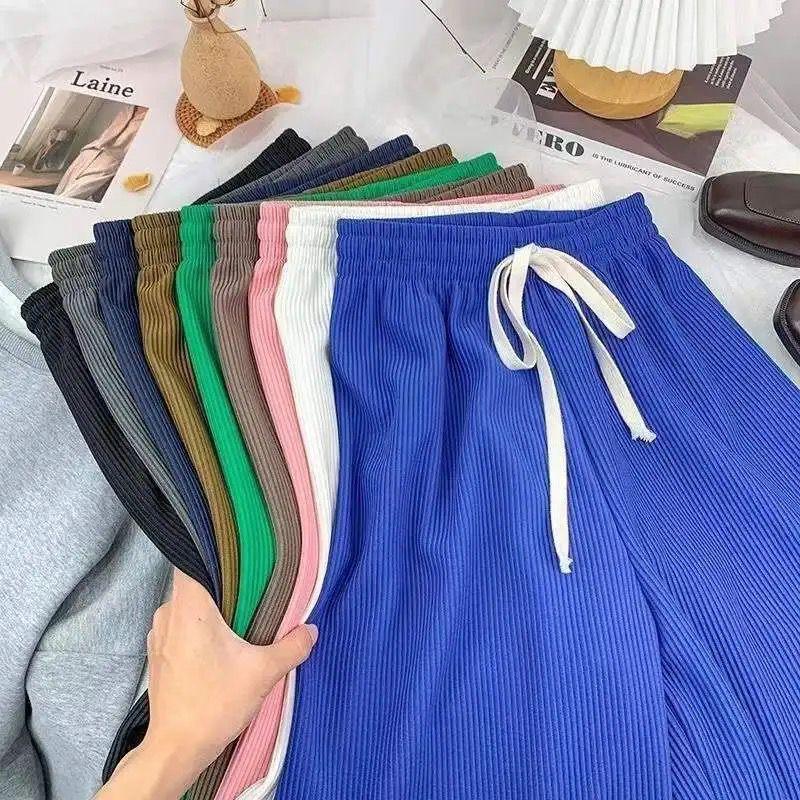 Drawstring Pants Wide Leg High Waist - XD21