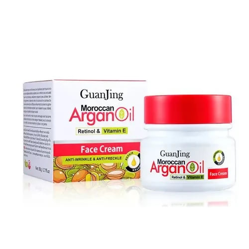 GuanJing Moroccan Argan Oil Face Cream - Anti-Wrinkle & Anti-Freckle Care 80g
