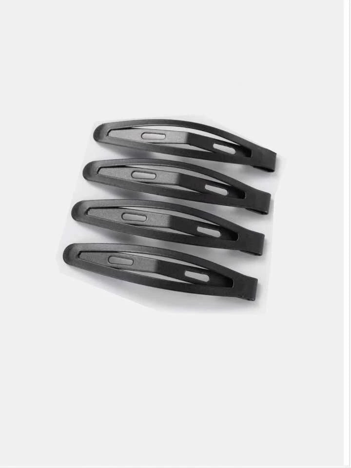 12-Piece Black Hair Clips Set 