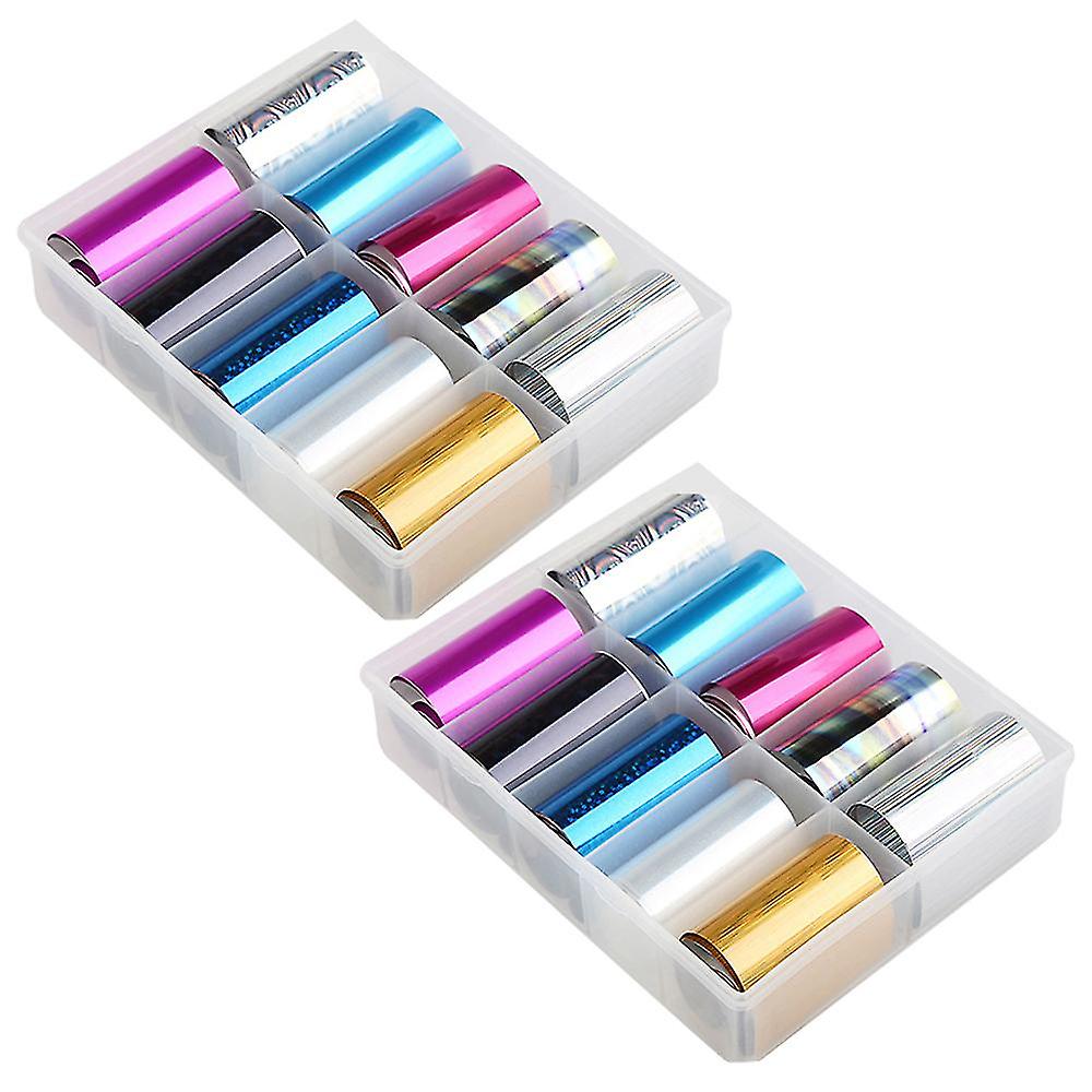 Nail Art Decals 10pc Random Rolls - Creative & Easy Nail Decoration