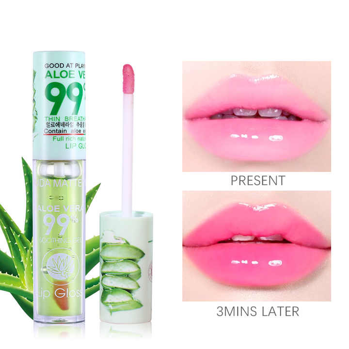 Aloe Vera 99% Hydrating Lip Gloss – Soothing & Nourishing Formula