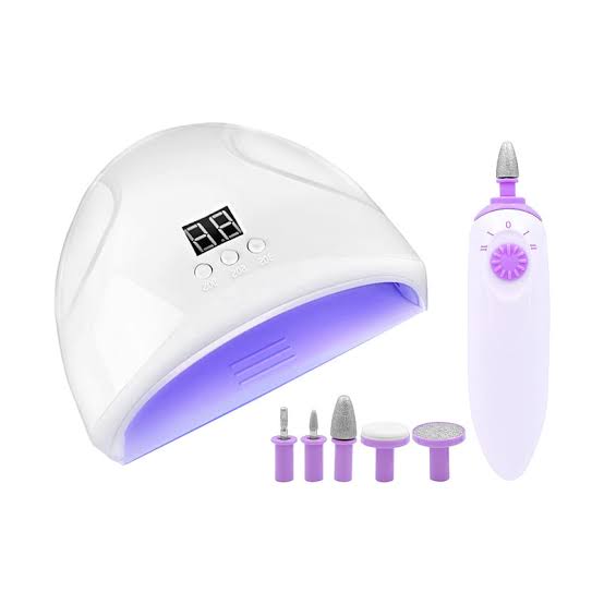 2in1 LED Nail Lamp and Nail Drill - Fast and Efficient Nail Curing