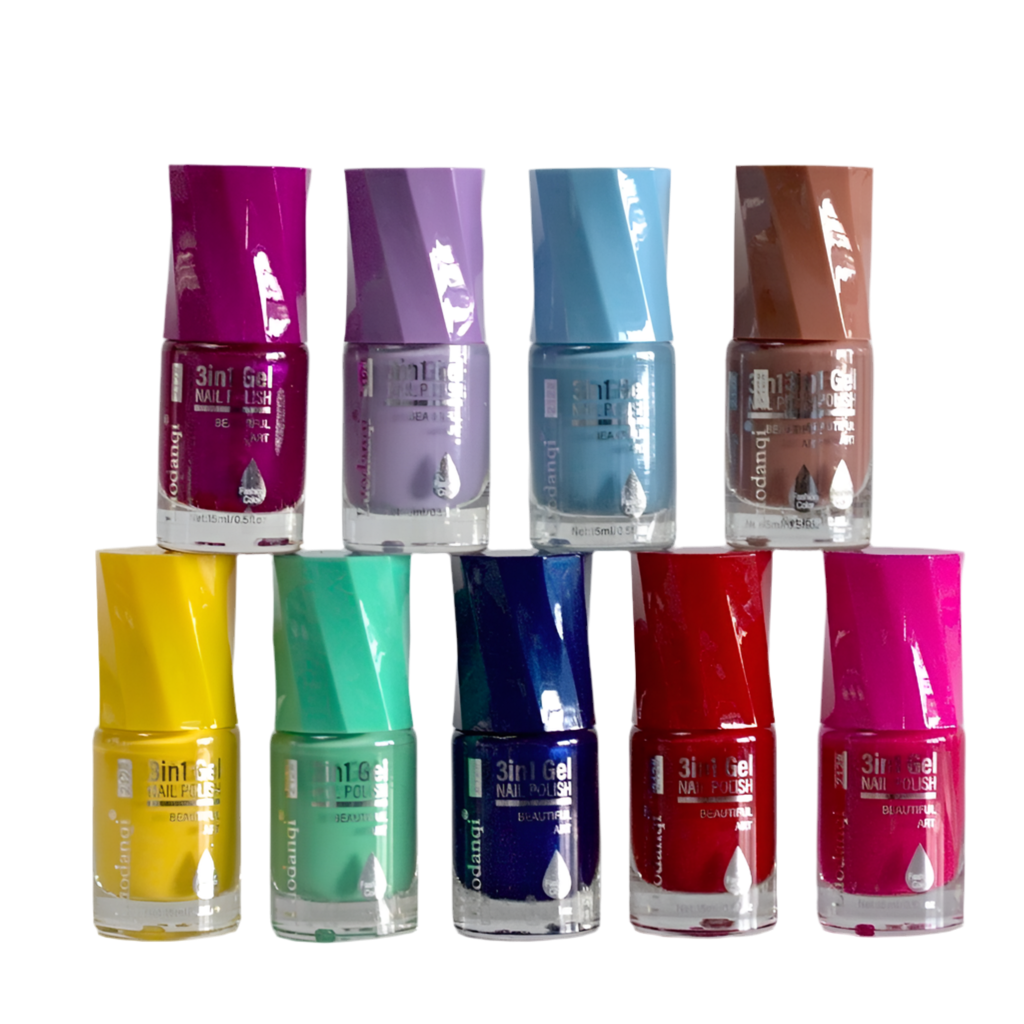 Luodanqi 3-in-1 Gel Nail Polish 15ml – Base, Color & Top Coat in One