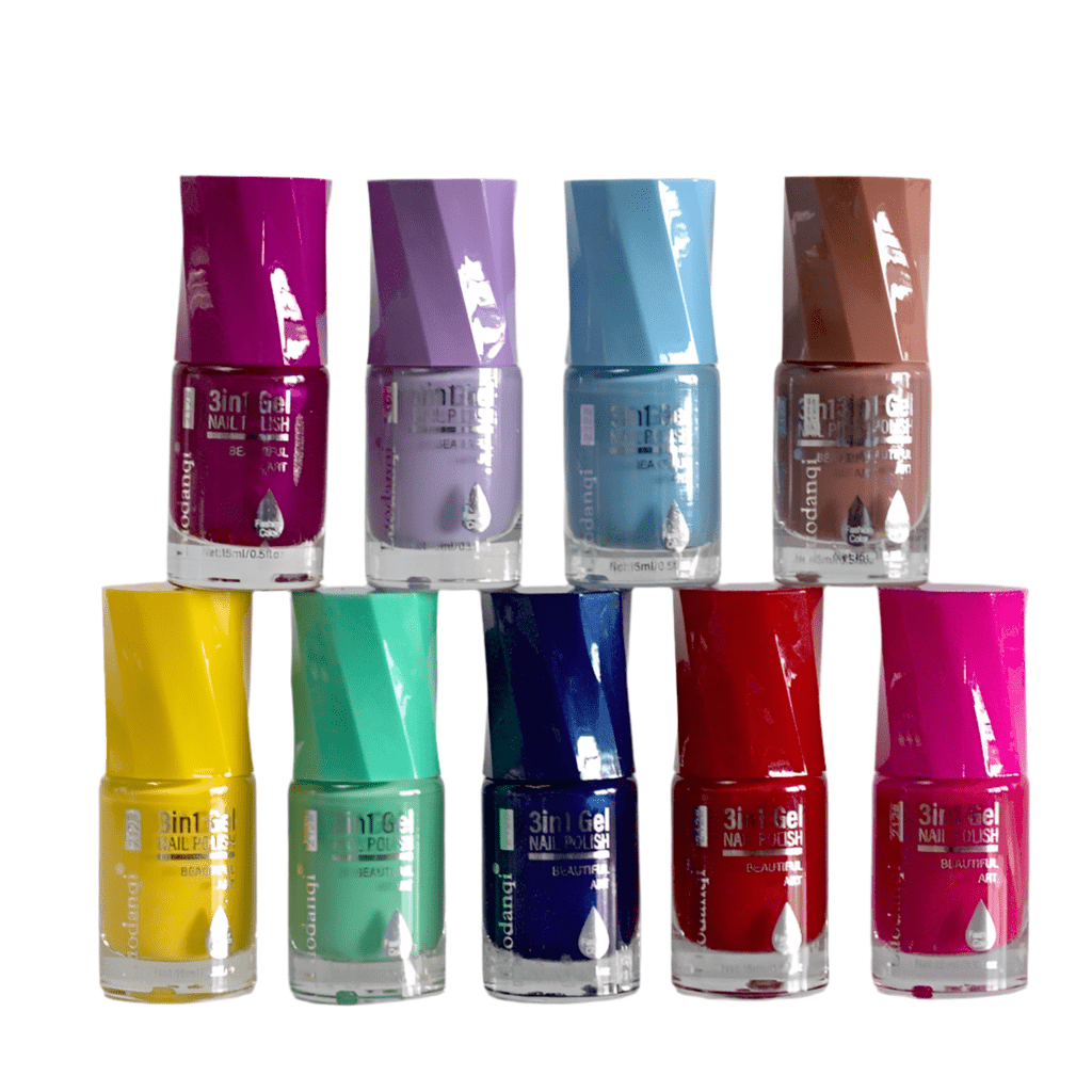 Luodanqi 3-in-1 Gel Nail Polish 15ml – Base, Color & Top Coat in One