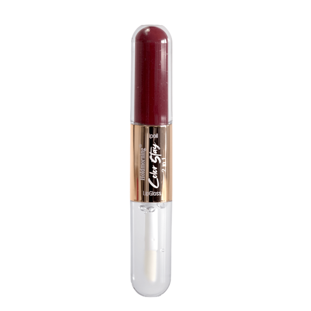 1pc Long-Lasting Color Stay 2 in1 Lip Gloss 