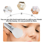 Silicone Face Mask Brush with Glitter Handle – 1pc