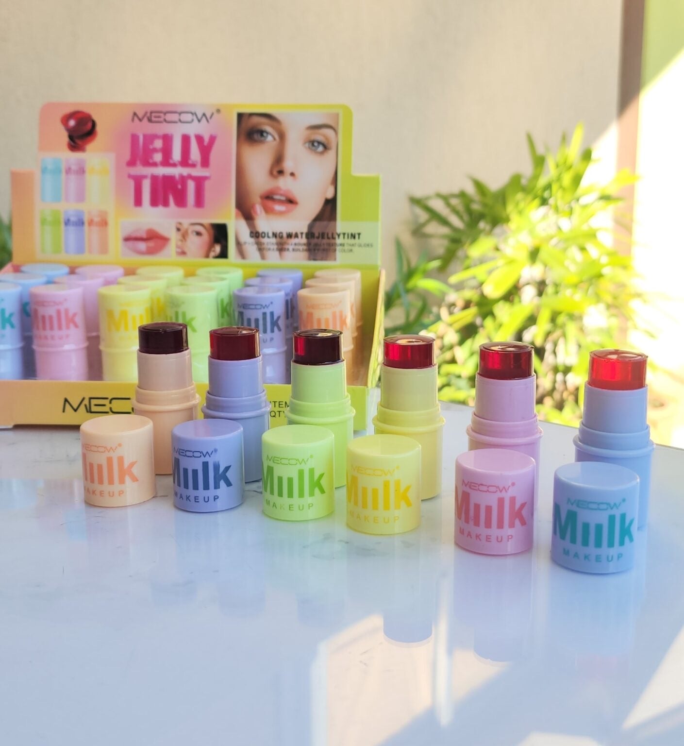 Mecow Milk Jelly Tint - Cooling Matte Tint for Lips & Cheeks