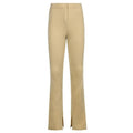 Elastic High Waist Long Trousers Split Side Skinny Pencil Pants - XD21
