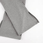 Elastic High Waist Long Trousers Split Side Skinny Pencil Pants - XD21