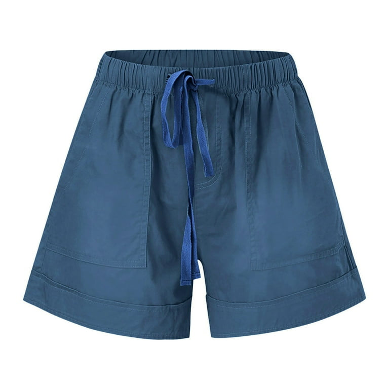 Elastic Waist Drawstring Athleisure Shorts XD21