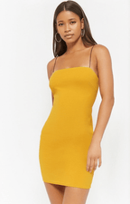 Elastic spaghetti strap short mini Bodycon dress XD21