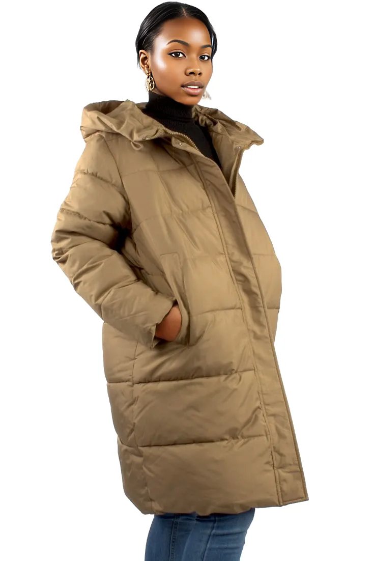 Midi Long Padded Coat Jacket