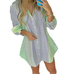 Patterned Frilled Long Sleeve Shirt – Elegant & Stylish Blouse